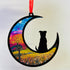 Dog Small Ears Moon Suncatcher